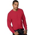 thumbnail image 1 of Hanes T-Shirt pour Hommes 5,2 oz COMFORTSOFT, Poids Lourd, L, Rouge Foncé, 1 of 1