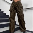 thumbnail image 2 of Birdeem Womens Street Style Fashion Design Sense Multi Pocket Overalls Low Waist Sports Pants, 2 of 8