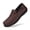 Brown, variant on Big Size Men's Casual Loafers Slip On Leather Shoes Comfortable Lightweight Driving Shoes Male Moccasins Classic Penny Loafer Flats Boat Shoes Outdoor Walking Shoes