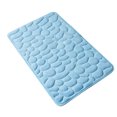 thumbnail image 1 of Hi,Fancy Embossed Bath Mat Quick-Drying Solid Color Shower Absorbent Bathroom Rug Large Kitchen Washroom Door Bathmat Kids Safety Light Blue 60x90cm, 1 of 6