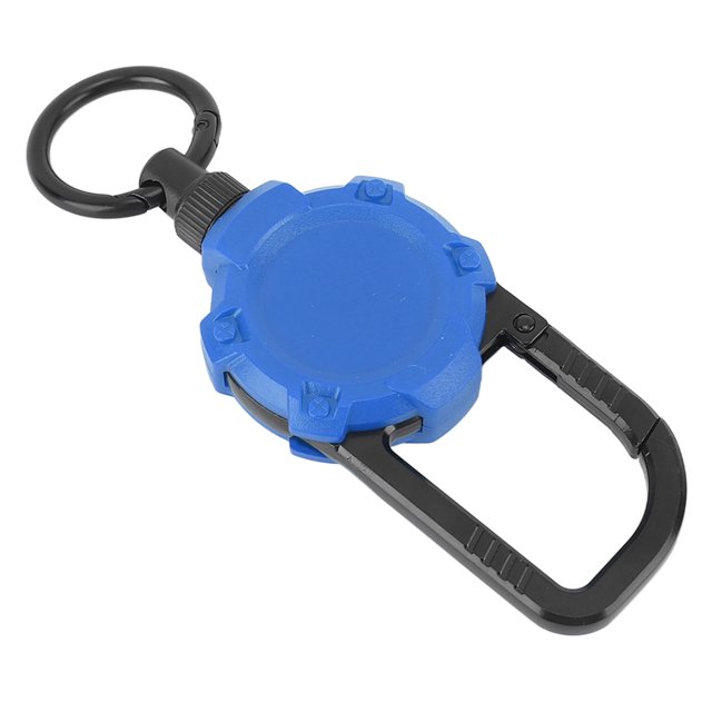 Clé Rétractable, Lanière Porte-Clés Rétractable, Porte-Clés Rétractable Fil en Acier Inoxydable Boucle à Tirage Facile Mousqueton Porte-Clés