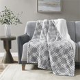 thumbnail image 2 of Serta Polyester Fabric Print Microlight to Sherpa Heated Electric Throw in Gray, 2 of 6