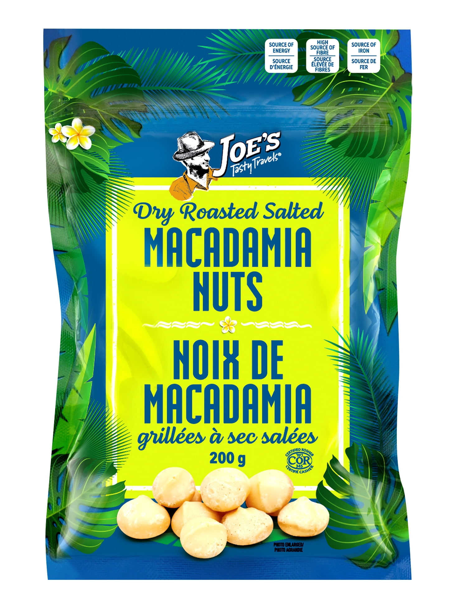 Jtt Macadamia Nuts Dry Roasted W/S 200g