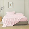 thumbnail image 1 of SGI Bedding 1000 TC Egyptian Cotton Bed Sheet Set - Queen Size Sheets 1000 Count Sheets for Queen Size Bed - Soft, Durable Sheets Cotton Sheets in 1000 TC 15" Deep Blush, 1 of 6