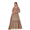 thumbnail image 1 of Custom Made Indian Premium Designer Heavy Net Anarkali Gown With Dupatta For Party Wear Suit, 1 of 6