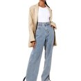 thumbnail image 2 of Kmbangi Female Coat Solid Color Tailored Collar Long Sleeve Suit Jacket, 2 of 6