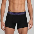 thumbnail image 2 of Underwear Mens Mid Length Mid Waist Weekday Underwear Boxers Shorts Purple L, 2 of 4