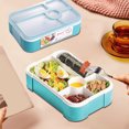 thumbnail image 4 of Backpack with Lunch Box Lunch Box Microwave Lunch Box Japanese Student Lunch Box Compartment Large Capacity Tableware Sealed Salad Japanese Lunch Box, 4 of 6