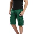 thumbnail image 2 of Yuyuzo Shorts Cargo pour Hommes avec Multiples Poches Coupe Classique Décontractée Été Plein Air Randonnée Tactique Entraînement Salopettes Shorts, 2 of 6