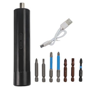 Jeu de tournevis électrique pour Mini avec fonction de forage, 3-Torque 260mAh Kit pilote sans fil pour aluminium en plastique de bois, 8-Piece Outil pour alliages