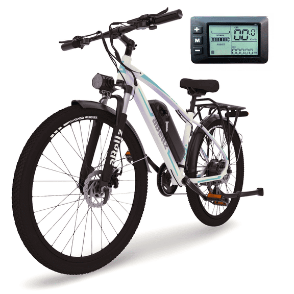 aBellz 26" Electric Bike - 468Wh Removable Battery, 350W Motor,  eBike - Range 95 Km, LCD Display, 32 km/H Top Speed, 17" Aluminum Frame eBike (Ages 16+)