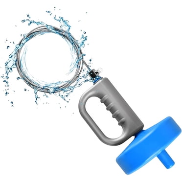 Drain Auger Clog Remover, 10M Plumbing Snake with Non-Slip Handle & Durable Steel Spring - Reusable Drain Cleaner Tool for Sink, Bathtub, Kitchen, Floor Drains, PVC & Metal Pipes