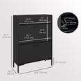 thumbnail image 3 of HOMCOM Armoire de Rangement pour Chaussures Organisateur de Chaussures Moderne avec Portes Rabattables, 3 of 10