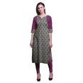 thumbnail image 1 of Bimba Tunique Droite en Coton pour Femmes Kurta Imprimée Tenue d'Été Kurti-TG, 1 of 6