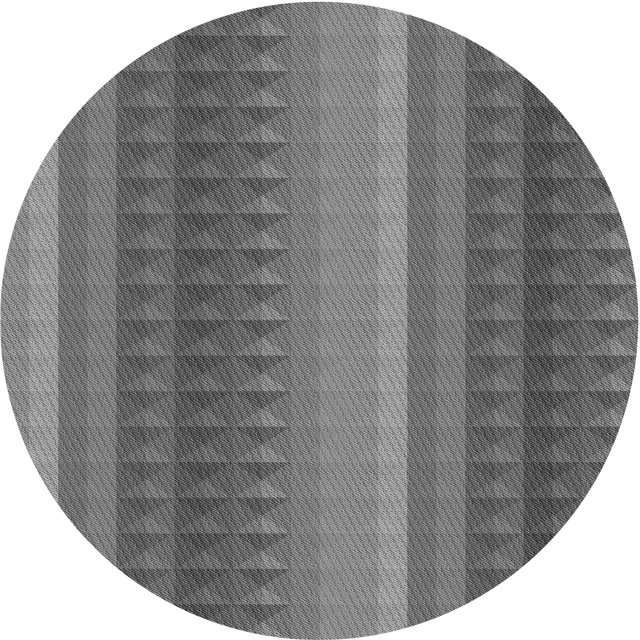 Ahgly Company Tapis d'Intérieur Lavable à la Machine, Carré, Transitionnel, Gris Gray, Tapis de Zone, 3 Pieds Carré