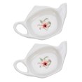 thumbnail image 2 of 2Pcs Ceramic Tea Bag Holders Exquisite Tea Bag Tray Small Loose Tea Dish Tea Bag Coaster Tray, 2 of 6