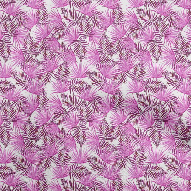 oneOone Rayon Fuschia Pink Fabric Tropical Sewing Craft Projects Fabric Prints By Yard 56 Inch Wide
