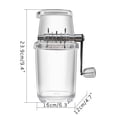 thumbnail image 3 of CEHVOM Broyeur à Glace Manuel Ménager Transparent Machine à Glace Pilée à la Main Multi-Usage Liquidation, 3 of 8