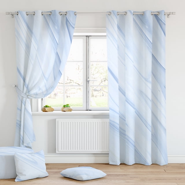 MAWCLOS Rideaux Protection UV Rideaux Écoénergétiques 2 Pcs Rideau de Fenêtre d'Intimité Isolé Thermiquement 2 Pcs Épais Panneaux Unis Marbre Occultant Marbre-1 L:41 Pouces x H:91 Pouces *2 Panneaux