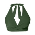 thumbnail image 4 of Haut de Bikini Rehausseur pour Femmes Col en V Couverture Complète avec Bretelles Réglables et Fermeture à Boucle, 4 of 4