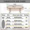 thumbnail image 2 of Oval Tablecloth 60x84in for Oval Table Waterproof Table Cloths for Dining Room Indoor Outdoor Table Cloth, 2 of 5