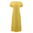 thumbnail image 4 of Robe Midi Décontractée à Manches Courtes et Manches Courtes pour Femme avec Poches, 4 of 5