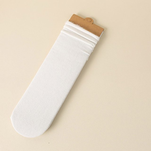 Women Winter Solid Thick Warm Socks Cozy Crew Socks