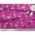 thumbnail image 3 of Soimoi Tissu en Rayonne Imprimé Feuilles & Roses Tissu de Couture Yard 42 Pouces de Large, 3 of 3