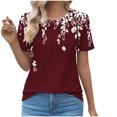 thumbnail image 1 of Birdeem Womens Round Neck Fashionable Casual Short Sleeved Spring/Summer Top, 1 of 12