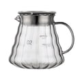 thumbnail image 2 of UsRHHA Hand Brewed Coffee Sharing Pot with Filter, Gray Cloud Pattern Glass Drip Coffee Maker, Pour Over Coffee Brewing Equipment, 2 of 7