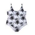 thumbnail image 1 of Family Matching Daddy Mommy and Me One Piece Floral Printed Swimsuit, 1 of 6