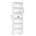 thumbnail image 2 of Homfa 6 Tier Tall Bookshelf and Bookcase, Wooden Bookcase Display Shelf for Living Room Home Office Library Storage, White, 2 of 8