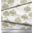 thumbnail image 3 of Soimoi Georgette Viscose Fabric Tree Block Print Fabric by The Yard 42 Inch Wide, 3 of 3