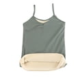 thumbnail image 1 of Summer Savings! SROBPTY Kids Sleeveless Shirts Tops, Middle Aged Girls' Solid Color Base Underwear with Thick Velvet To Cold Student Spring and Small Suspender Inner and Outer Gray, 10-14Years, 1 of 5