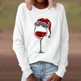 thumbnail image 2 of 2025 Haut O Imprimé Chandail Femmes Cold Gear Manches Longues Blouse Décontractée Col Long Chemise Femme Noël Manche Chemisiers à Manches Courtes pour Femmes, 2 of 6