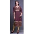 thumbnail image 2 of Bimba Tuniques Droites pour Femmes Kurta Imprimée Tenue d'Été Kurti pour Dames, 2 of 5
