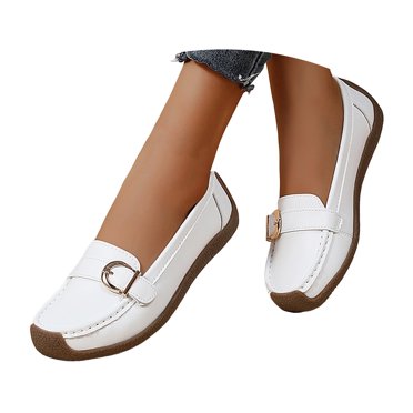 Mepaouo Women Loafers Breathable Casual Slip on Boat Shoes Comfort Ladies Driving Walking Moccasins