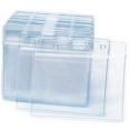 thumbnail image 1 of 100 Pcs Porte-Badges Horizontaux en Plastique Transparent pour Nom et Carte d'Identité, 1 of 4