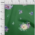 thumbnail image 2 of oneOone Viscose Chiffon Green Fabric Florals Sewing Material Print Fabric By The Yard 42 Inch Wide, 2 of 4