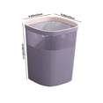 thumbnail image 3 of Small Trash Can Wastebasket, Garbage Container Basket for Bathrooms, Trash Can with Lid, Bathroom Trash Can Contactless Trash Can Large Capacity Trash Can Living Room Trash Can Thickened Trash Can, 3 of 8