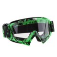 thumbnail image 4 of Miulika Motorcycle ATV Dirt Bike Racing Goggles Glasses Anti- Dust Green-White, 4 of 9