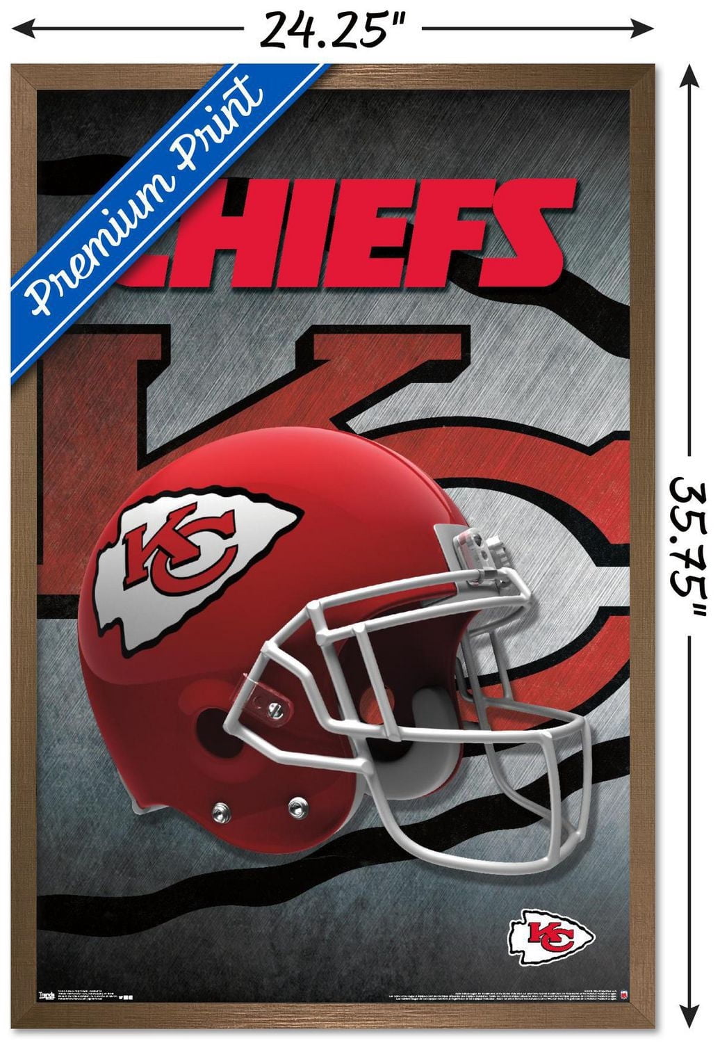 NFL Kansas City Chiefs - Helmet 16 Wall Poster, 22.375" x 34"