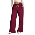 thumbnail image 1 of Pantalons pour Femmes, Pantalons Larges à Rayures Imprimées à Cordon de Serrage pour Femmes, 1 of 4