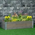 thumbnail image 2 of Outsunny 38" x 12" Raised Garden Bed, Elevated Wooden Planter Box, 2 of 10
