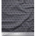 thumbnail image 1 of Soimoi Velvet Fabric Floral & Flying Swan Block Decor Fabric Printed Yard 58 Inch Wide, 1 of 3