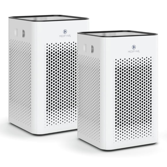 Medify Air MA-25 Purificateur d'Air de 500 Pi2 avec Filtre HEPA, Blanc (Lot de 2)