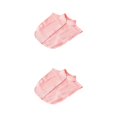 thumbnail image 3 of QualitChoice Design Simple Couleur Unie Faux Col Mode Formelle Chiffon Faux Demi-Chemise Décoratif Détachable Col Rabattu Vêtements Décor Rose Rond 2 Pcs, 3 of 6