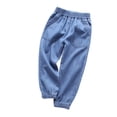 thumbnail image 1 of Jeans en Denim pour Garçons - Jambe Fuselée Coupe Ajustée Joggers Cargo, 1 of 2