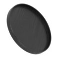 thumbnail image 1 of Round Serving Tray, Black Service Plate Wood Tea Tray  For Home For Kitchen 27cm, 1 of 8