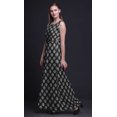 thumbnail image 2 of Bimba Block Women Long Tank MaxiDress Round Neck Printed Party Gown-X-Large, 2 of 6